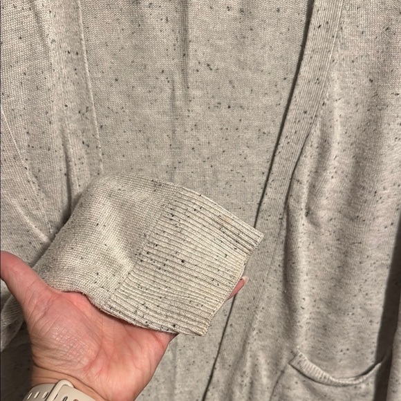 Gray Lightweight Knit Cardigan Sweater - Picture 4 of 5